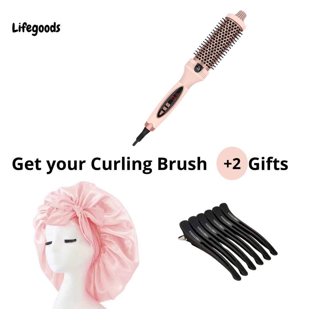 3-in-1 Pro Negative Ion Two PTC Heaters Thermal Brush